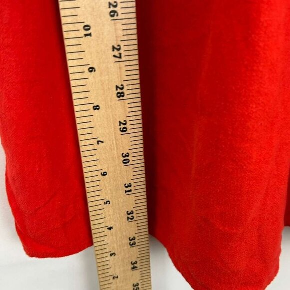Madewell Women's Size X-Small Eyelet Daybreak Dress Linen Blend Red - Picture 6 of 16